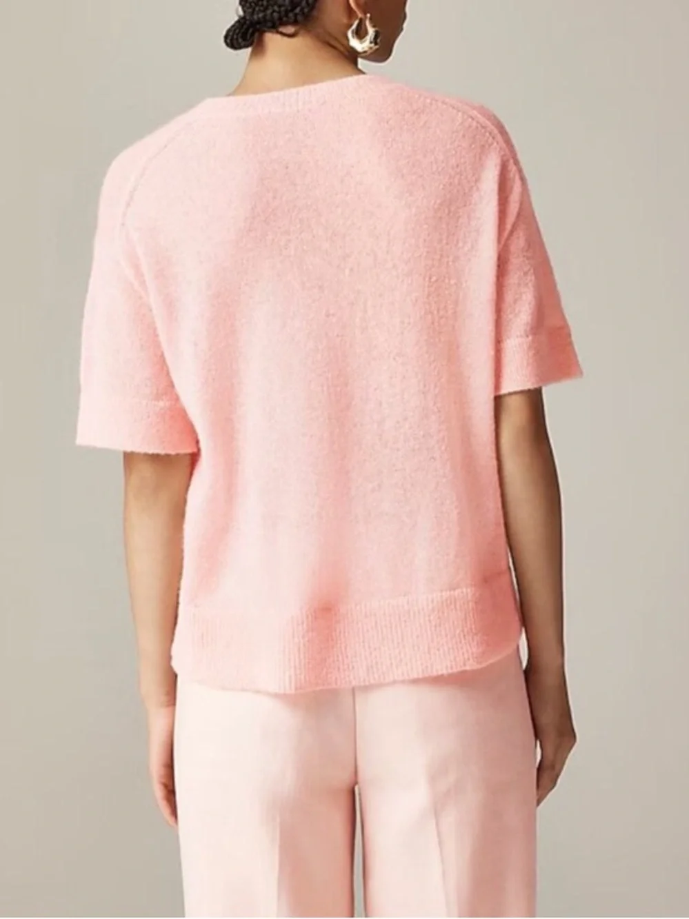 J. Crew Alpaca-blend oversized sweater T-shirt NWOT - Picture 3 of 9